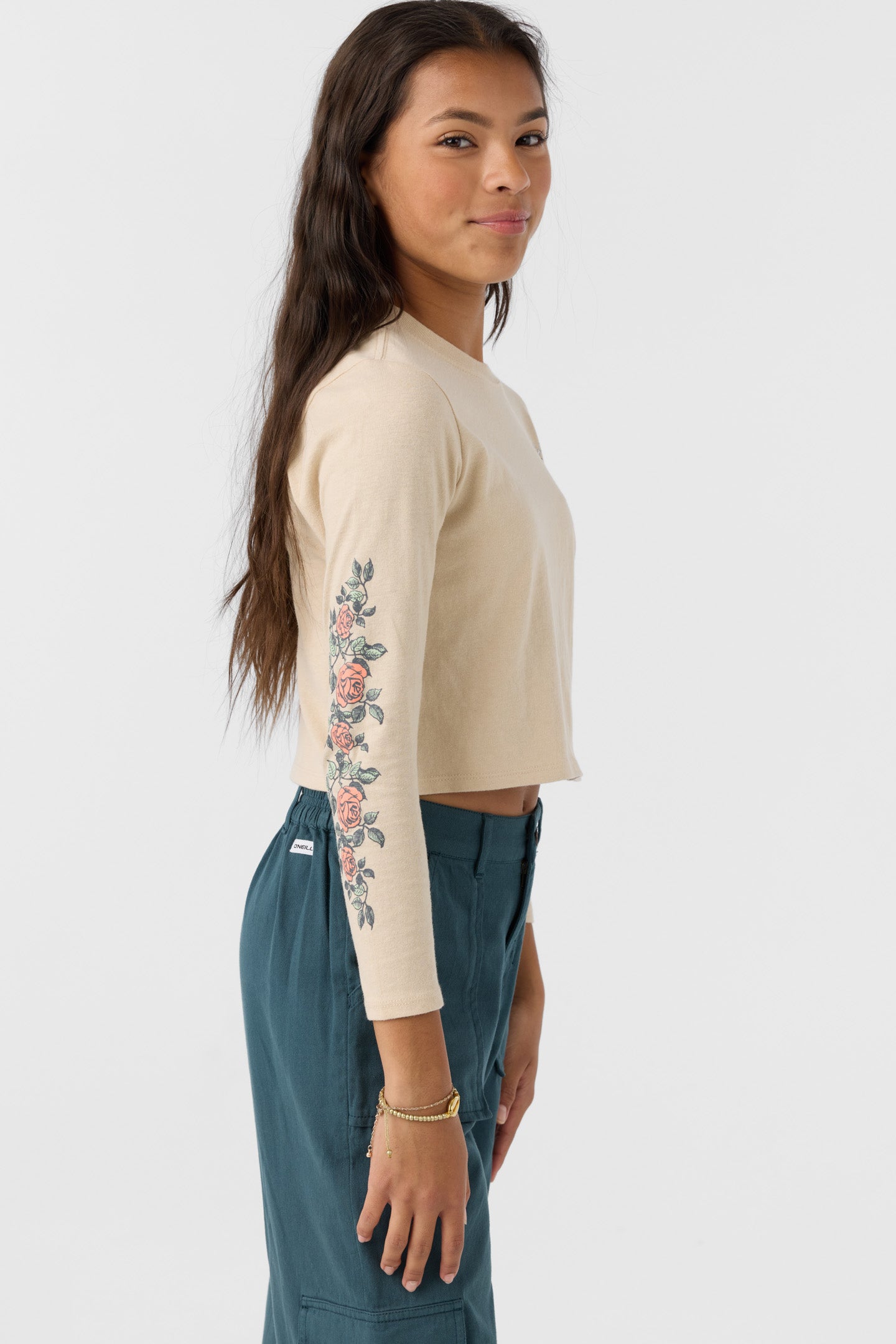 GIRL'S FLOWER VINEZ LONG SLEEVE TEE