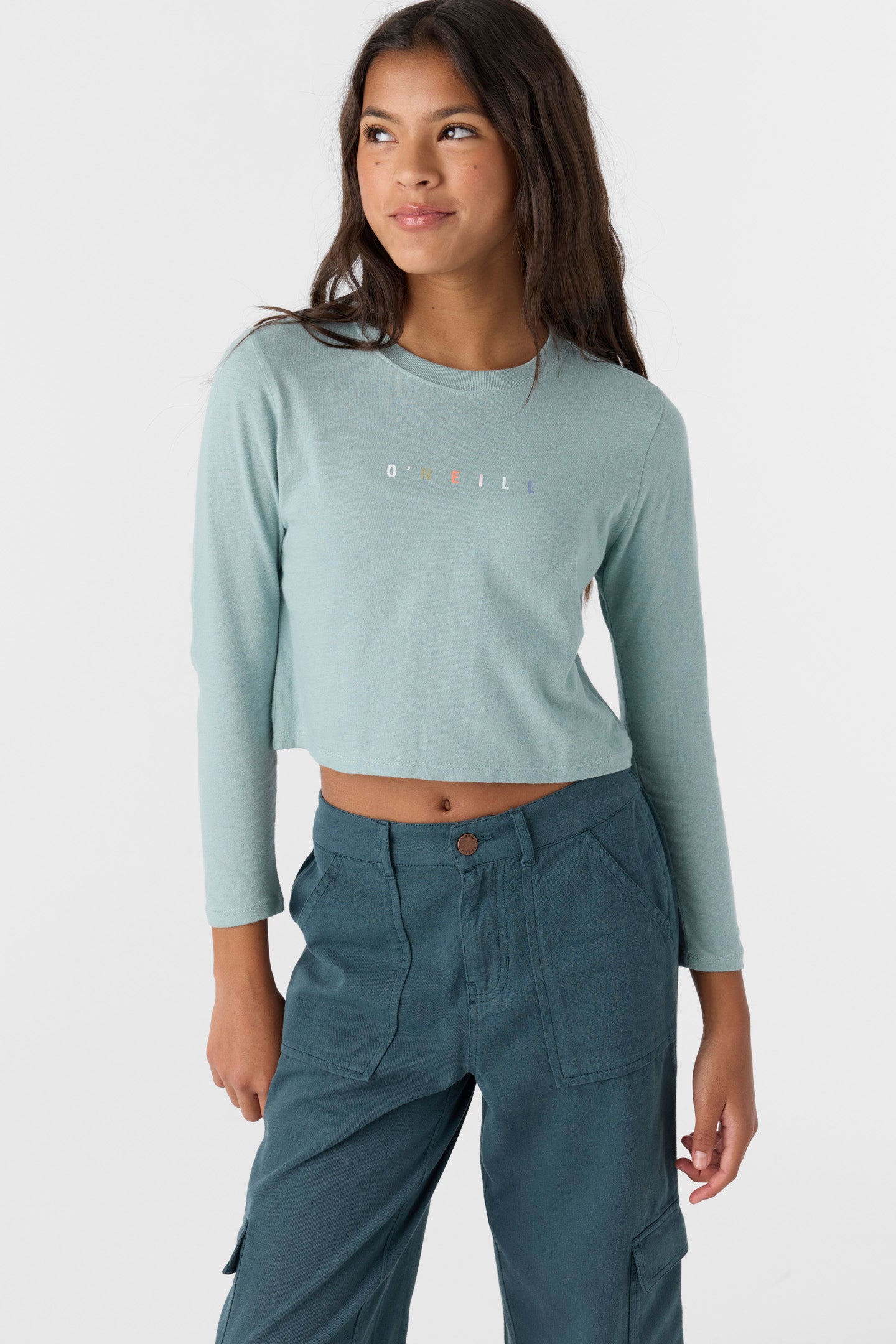 GIRL'S BRANDED LONG SLEEVE TEE