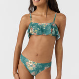 Girl's Naya Floral Ruffle Bralette Top Set
