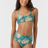 Girl's Naya Floral Strappy Side Bralette Top Set