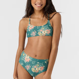 Girl's Naya Floral Strappy Side Bralette Top Set