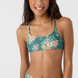 Girl's Naya Floral Strappy Side Bralette Top Set