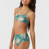 Girl's Naya Floral Strappy Side Bralette Top Set