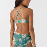 Girl's Naya Floral Strappy Side Bralette Top Set