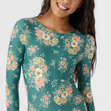 Girl's Naya Floral Twist Back Surf Suit