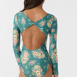Girl's Naya Floral Twist Back Surf Suit