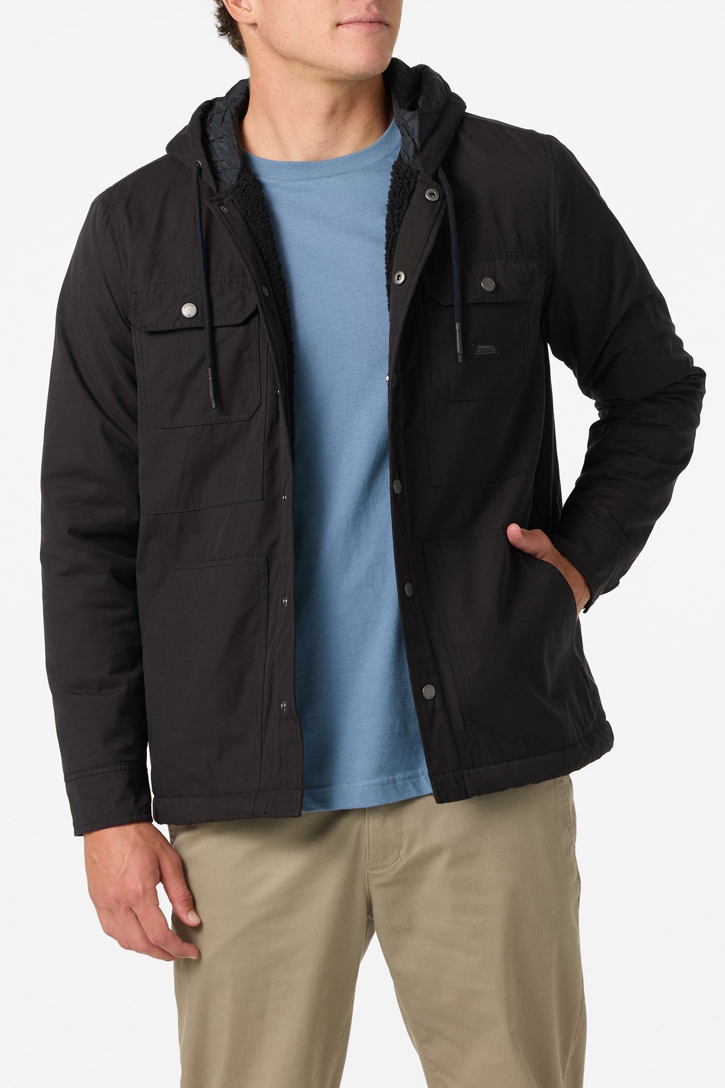 TRVLR Royce Hooded Jacket - Black | O'Neill