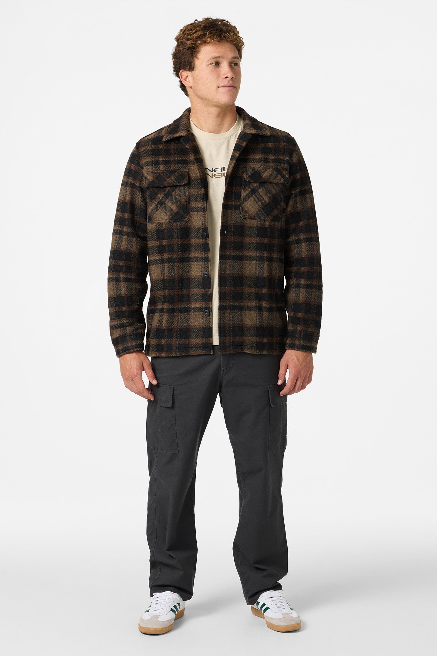 O'Riginals Lux Overshirt Standard Fit Long Sleeve Shirt - Black