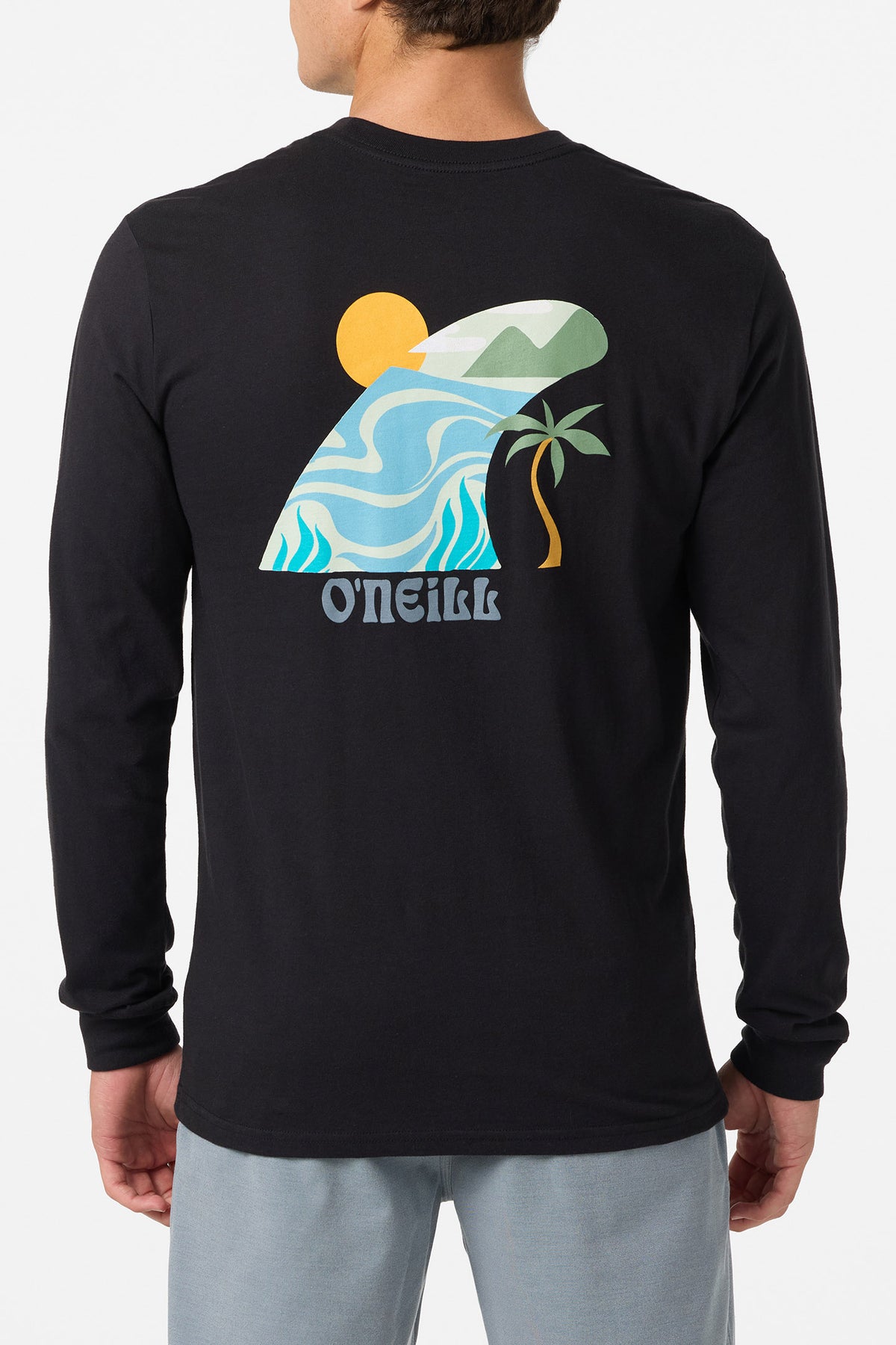 Pivot Long Sleeve Standard Fit Long Sleeve Tee - Black | O