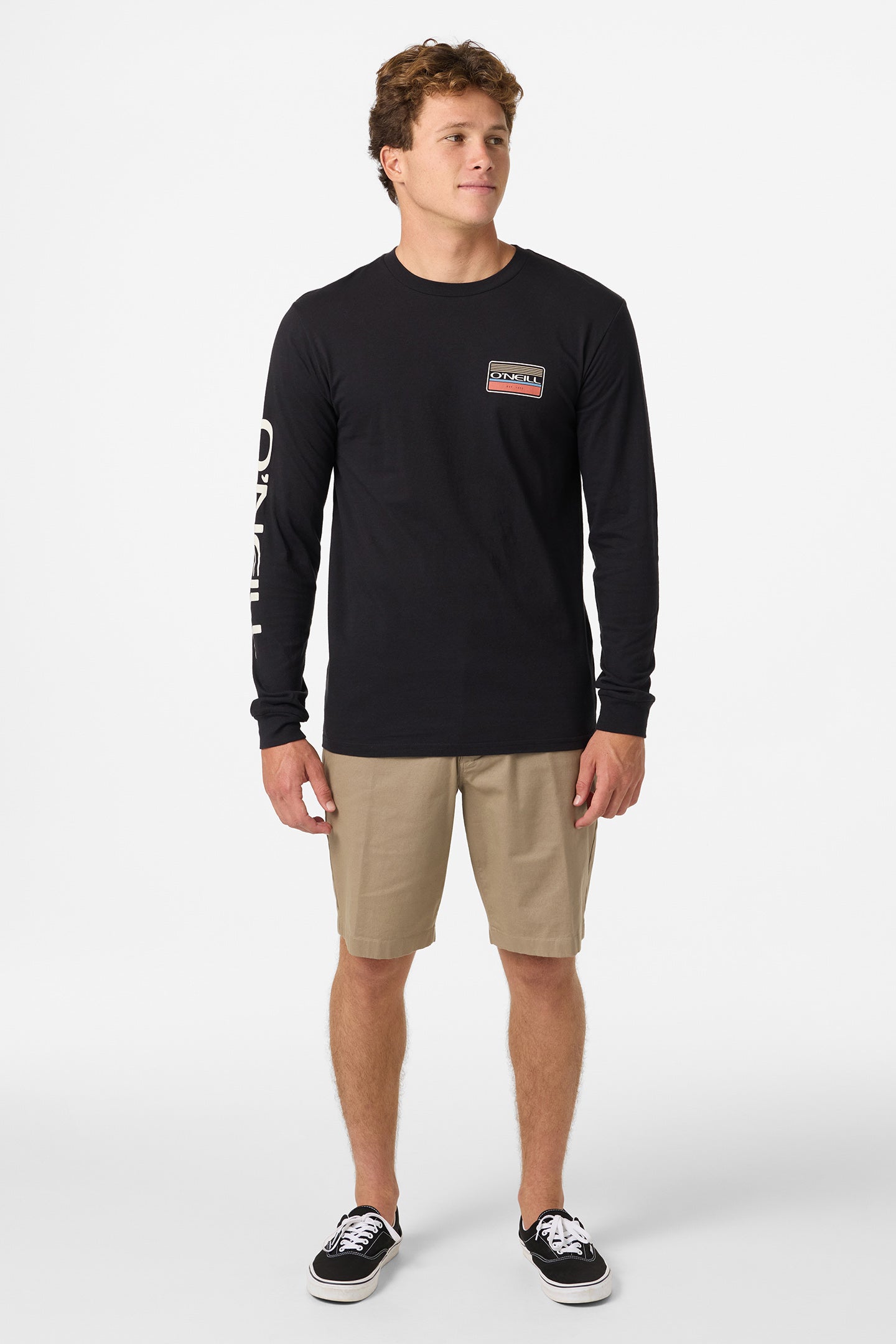 Banner Long Sleeve Standard Fit Long Sleeve Tee - Black | O'Neill