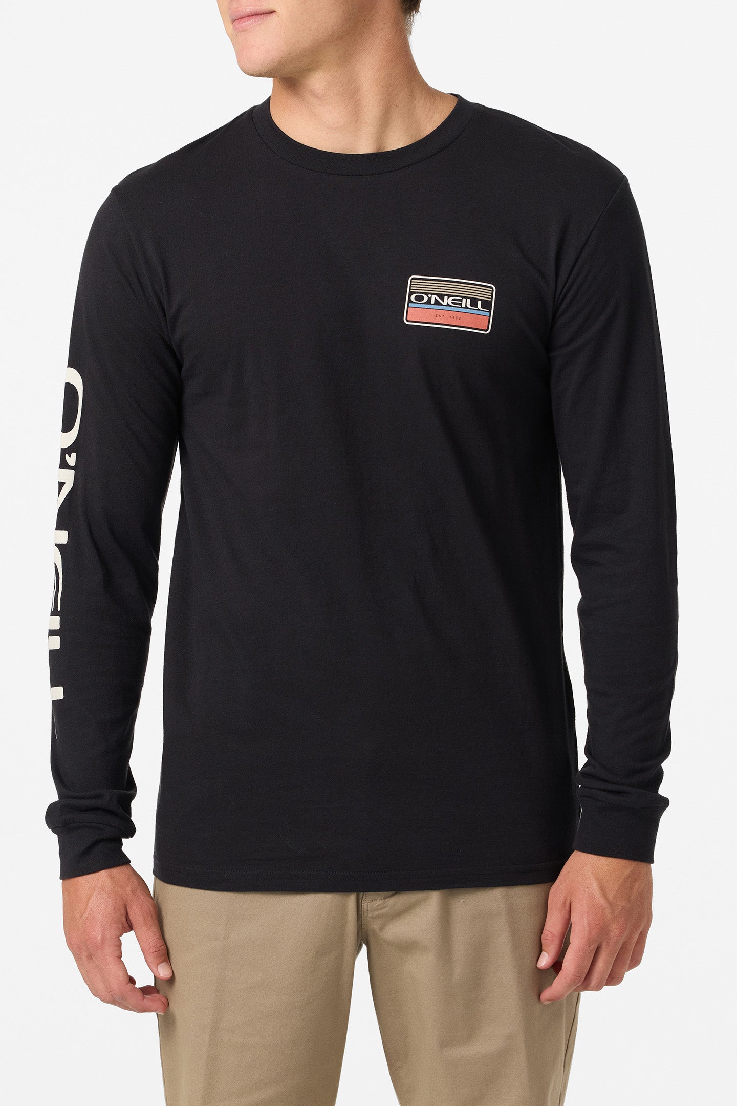 Banner Long Sleeve Standard Fit Long Sleeve Tee - Black | O'Neill