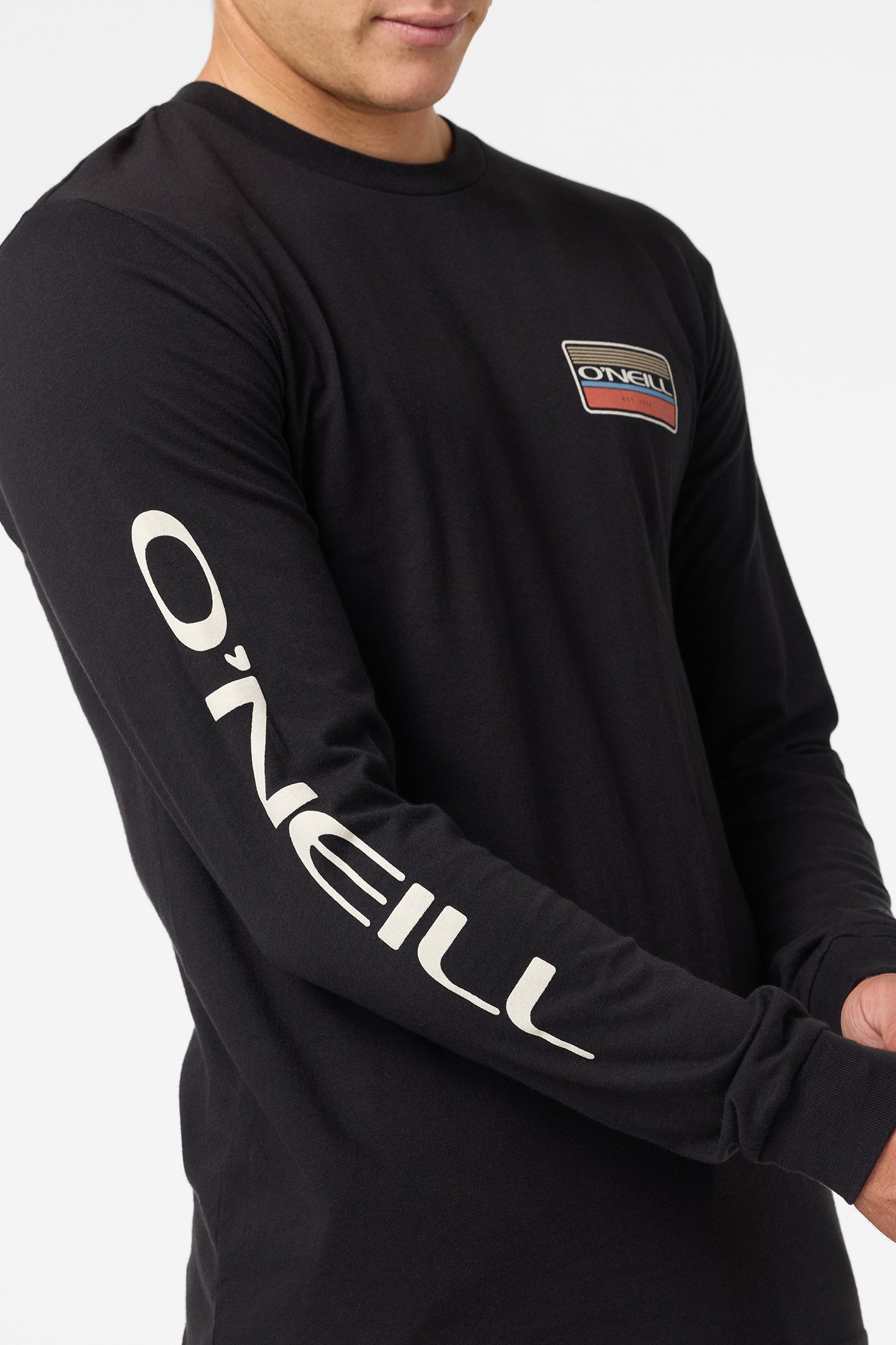 Banner Long Sleeve Standard Fit Long Sleeve Tee - Black | O'Neill