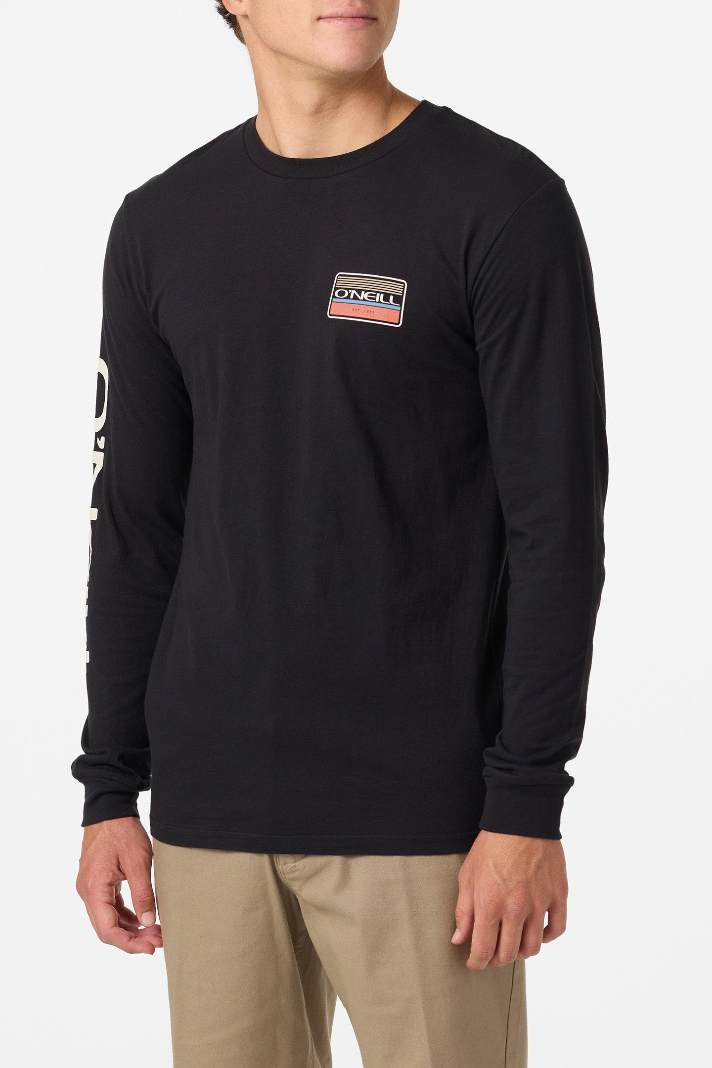 Banner Long Sleeve Standard Fit Long Sleeve Tee - Black | O'Neill