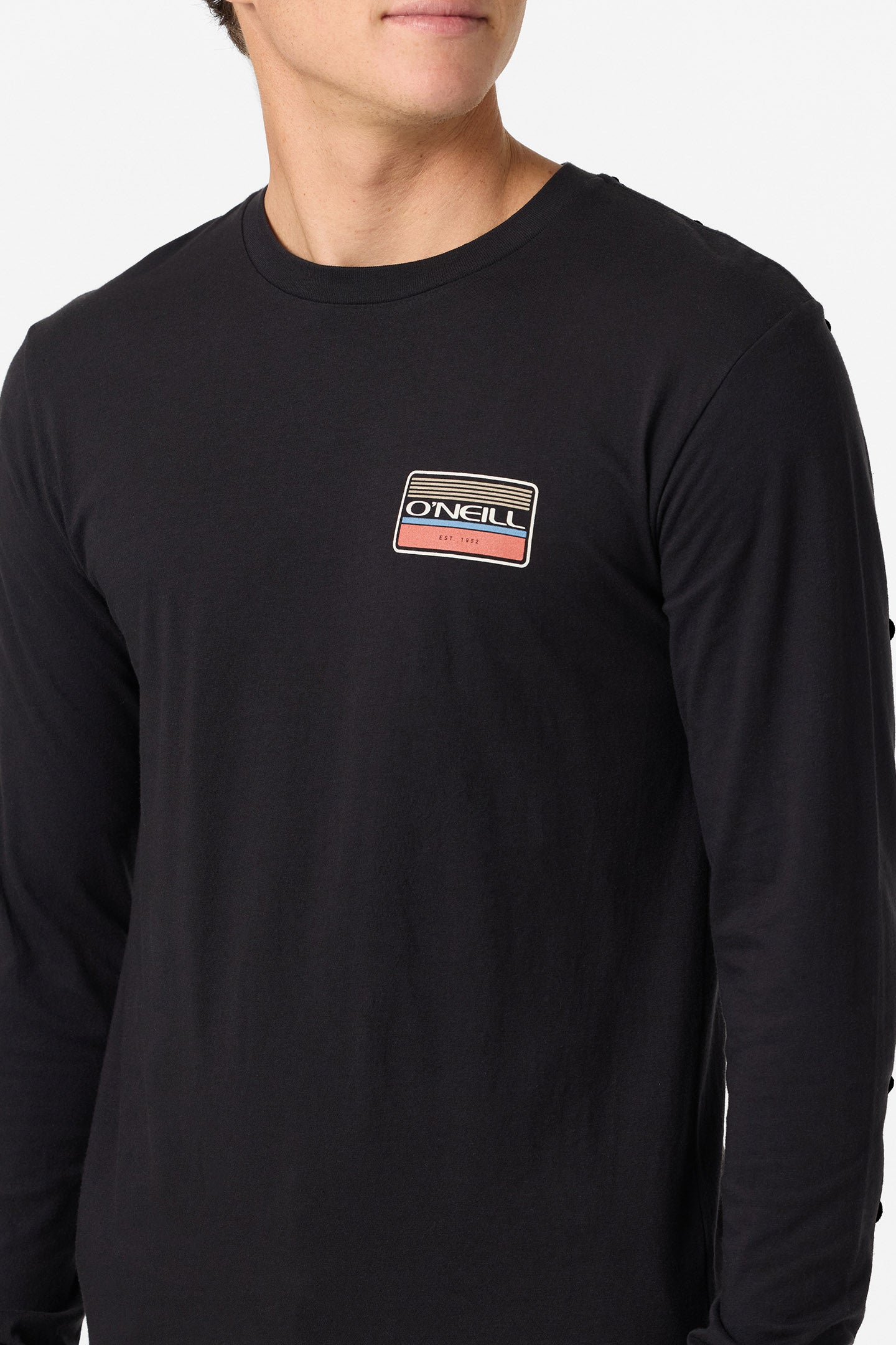 Banner Long Sleeve Standard Fit Long Sleeve Tee - Black | O'Neill