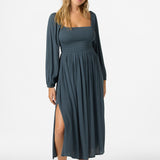 Gracyn Solid Midi Dress