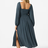 Gracyn Solid Midi Dress