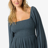 Gracyn Solid Midi Dress