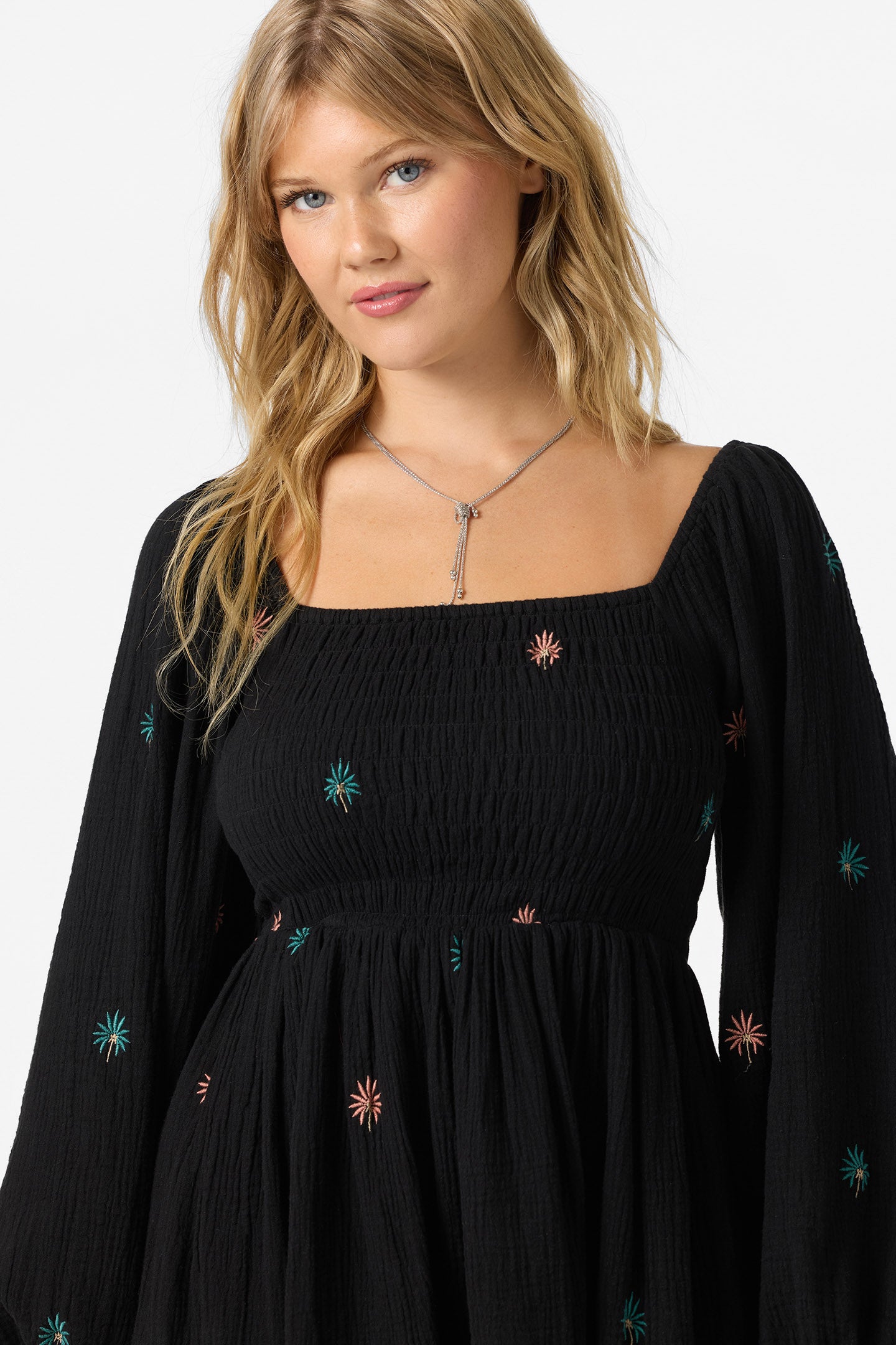 grasby mini dress O'Neill Women's Gracyn Palm Mini Dress in Black, Size Large