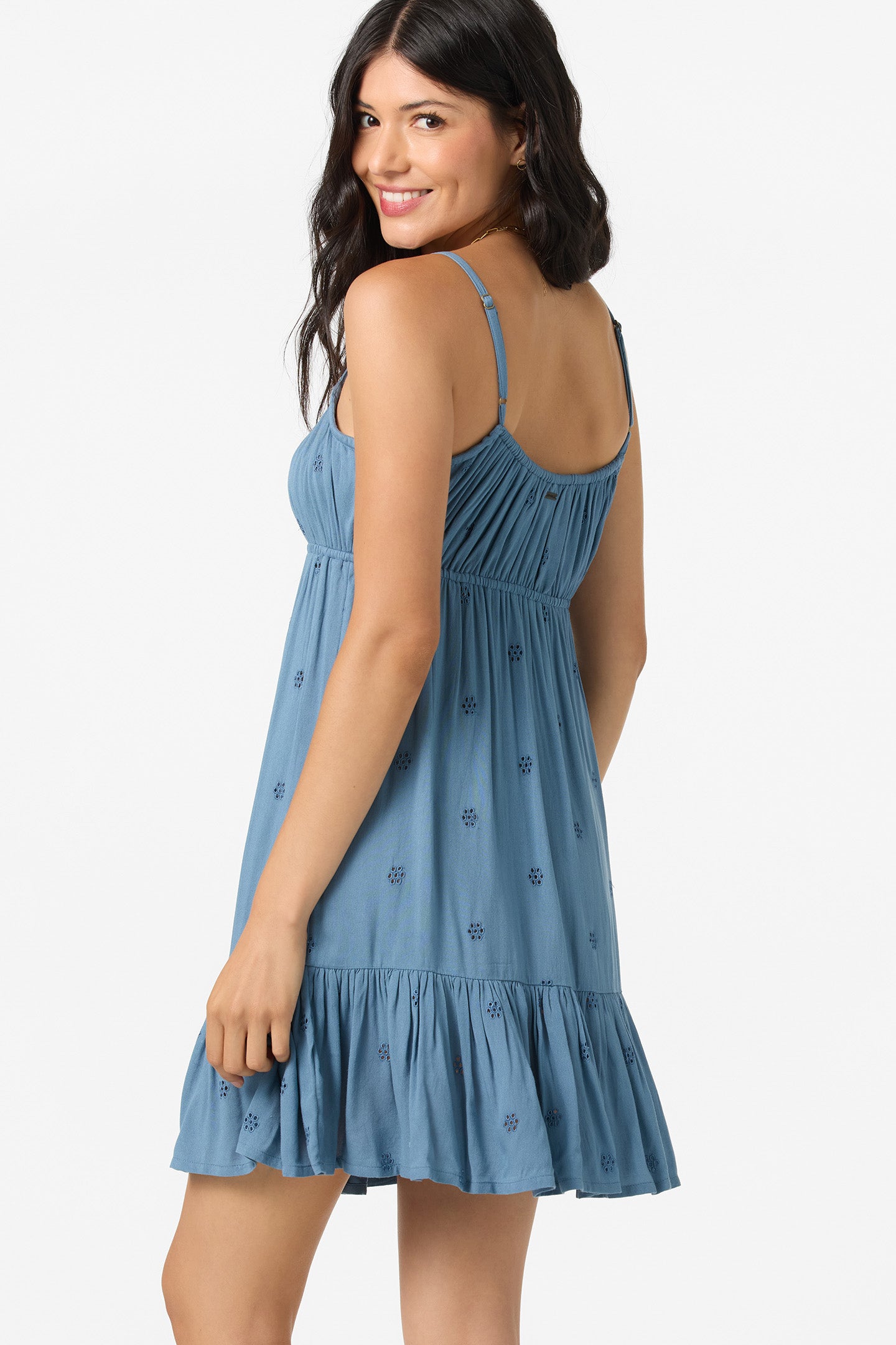 ブルーパラン　COTTON SHORT DRESS Leyton Emb Short Dress - Provincial Blue | O'Neill