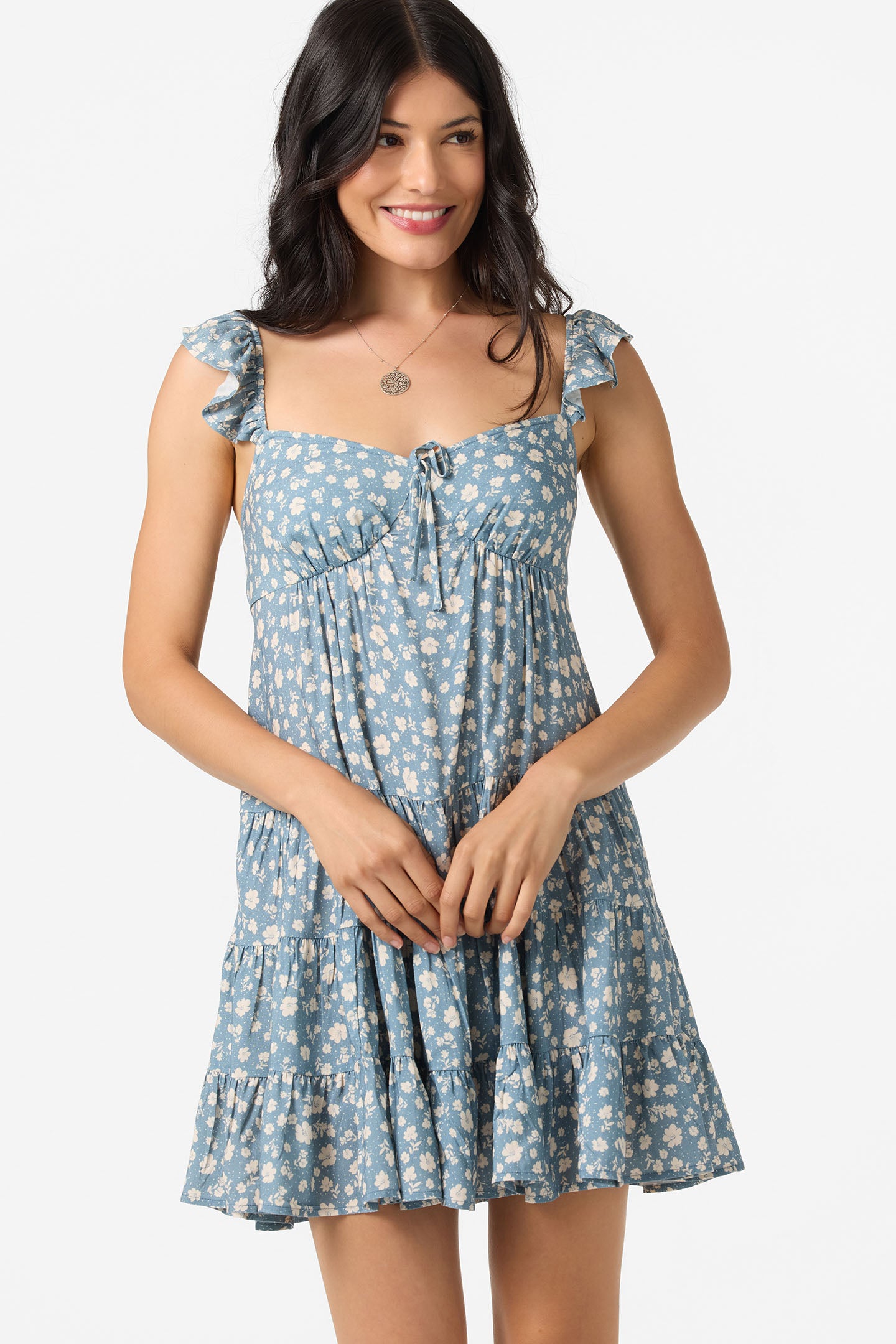 Lorelei Primrose Short Dress - Provincial Blue | O'Neill
