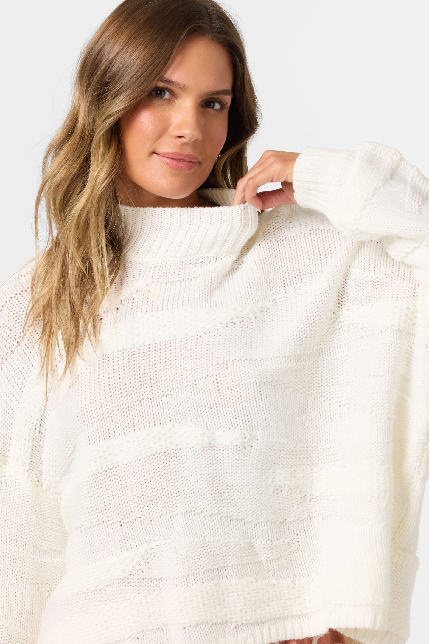 Kastalyn Long Sleeve Sweater - Winter White | O'Neill