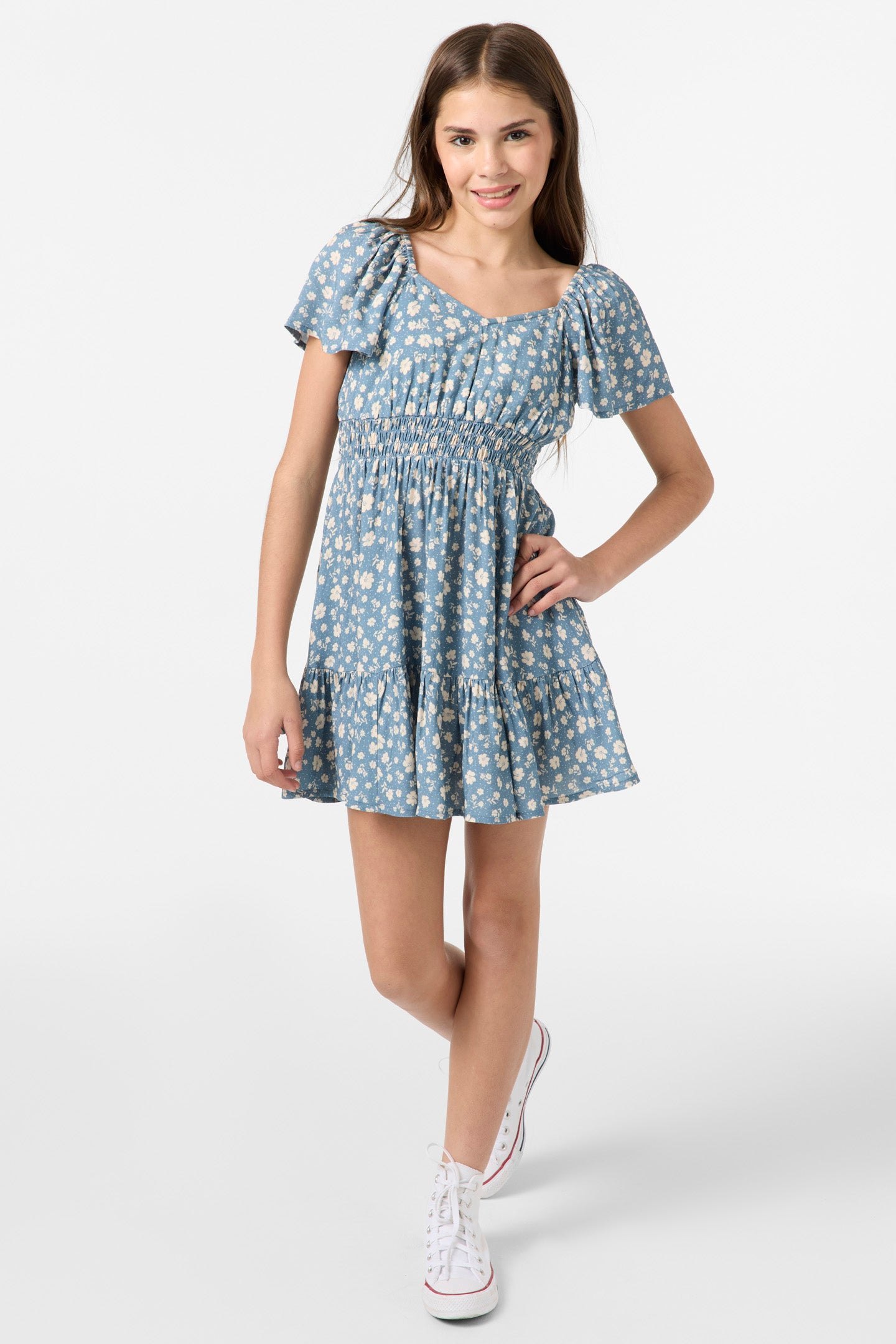 Girl's Langley Primrose Short Dress - Provincial Blue | O'Neill