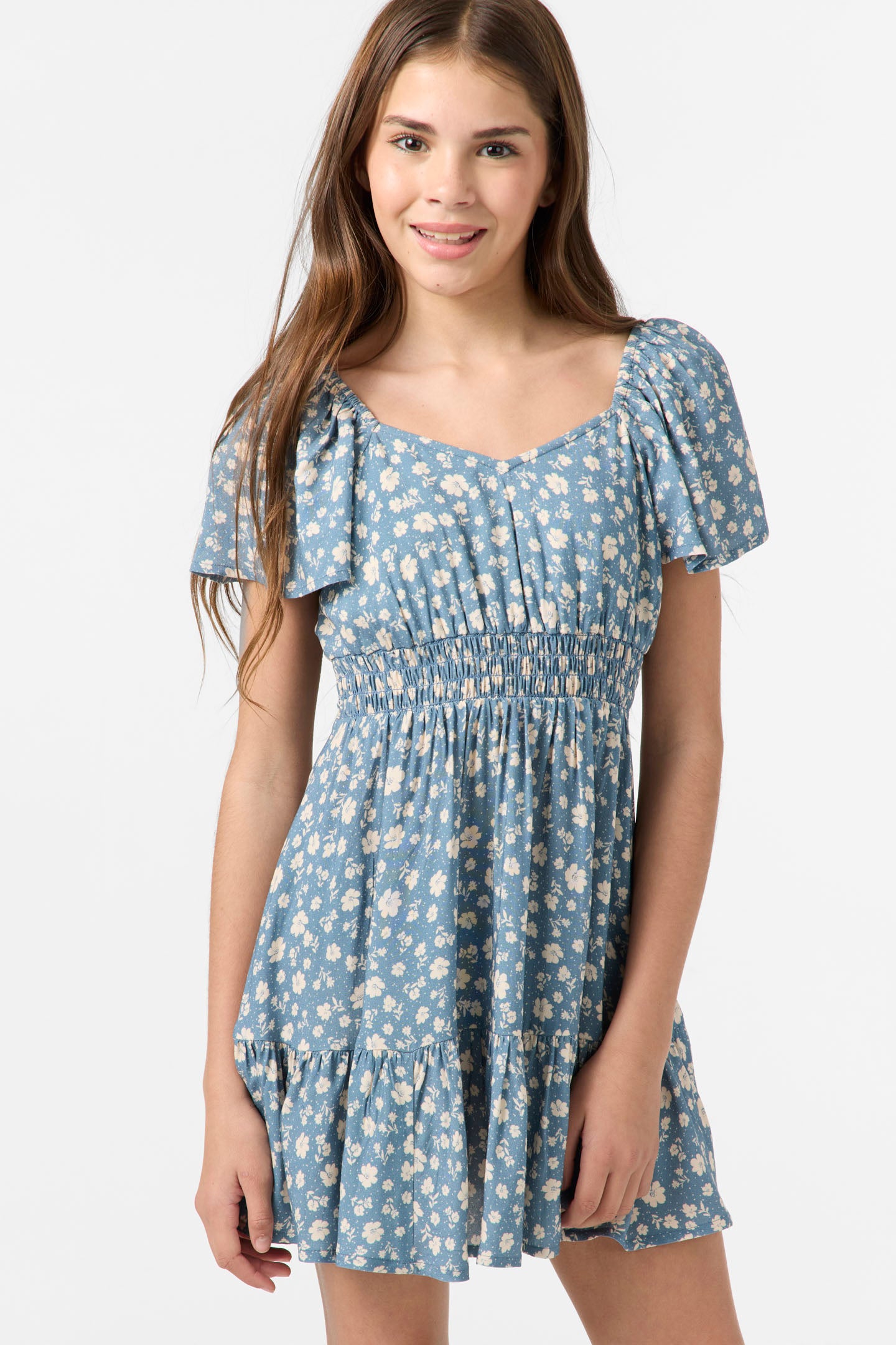 Girl's Langley Primrose Short Dress - Provincial Blue | O'Neill