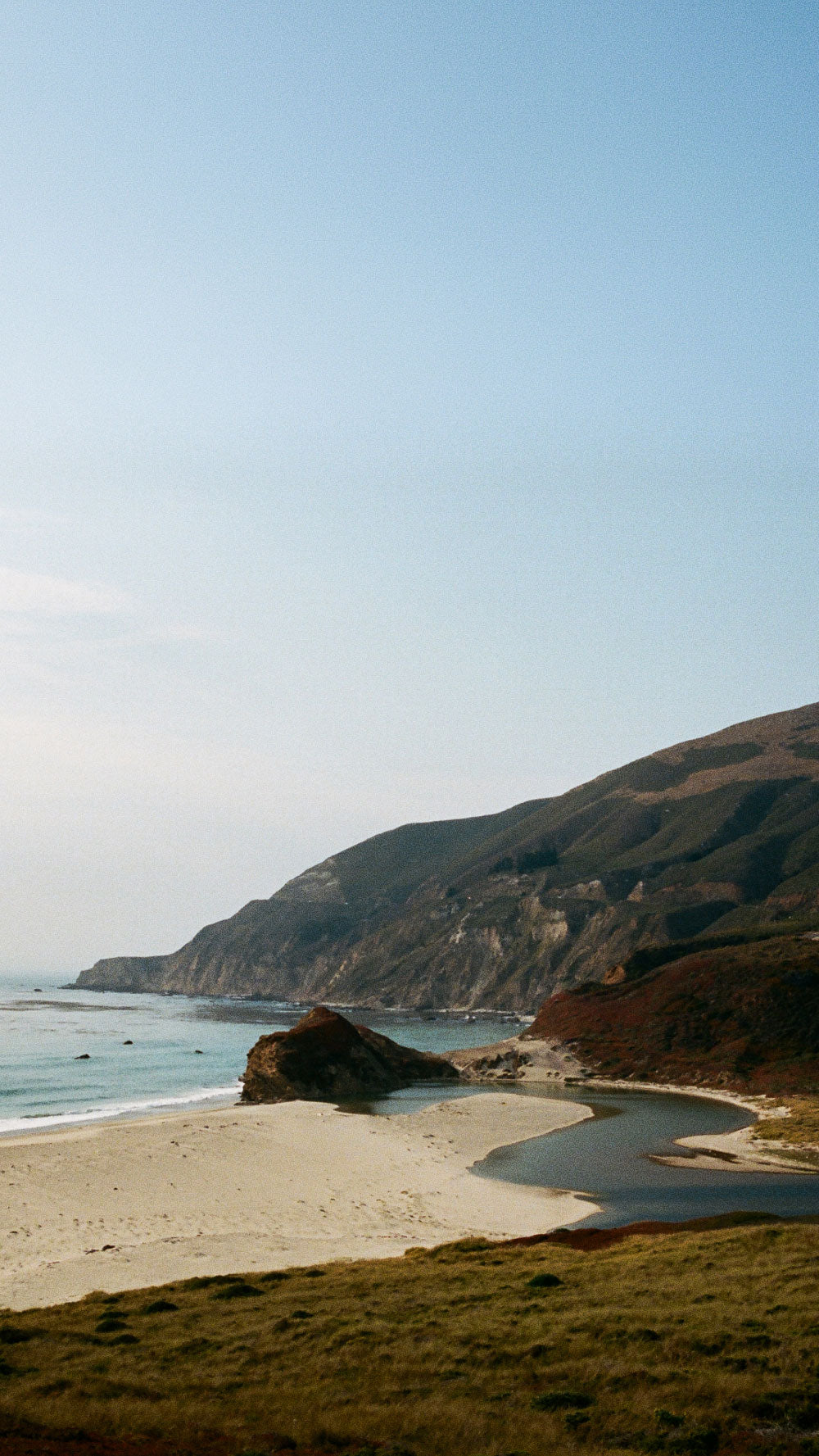 mountains meeting the sea