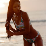 Janis Floral Middles Longline Bralette Top