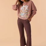 Karma French Terry Cropped Lounge Pants