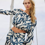 Keyara Beach Hut Geo Off-The-Shoulder Top