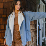 Korbyn High Pile Lined Denim Jacket