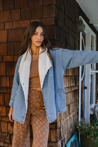 Korbyn High Pile Lined Denim Jacket - Drifter | O'Neill