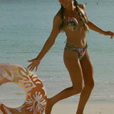 Layla Floral Boulders Mid-Rise Full Bottoms