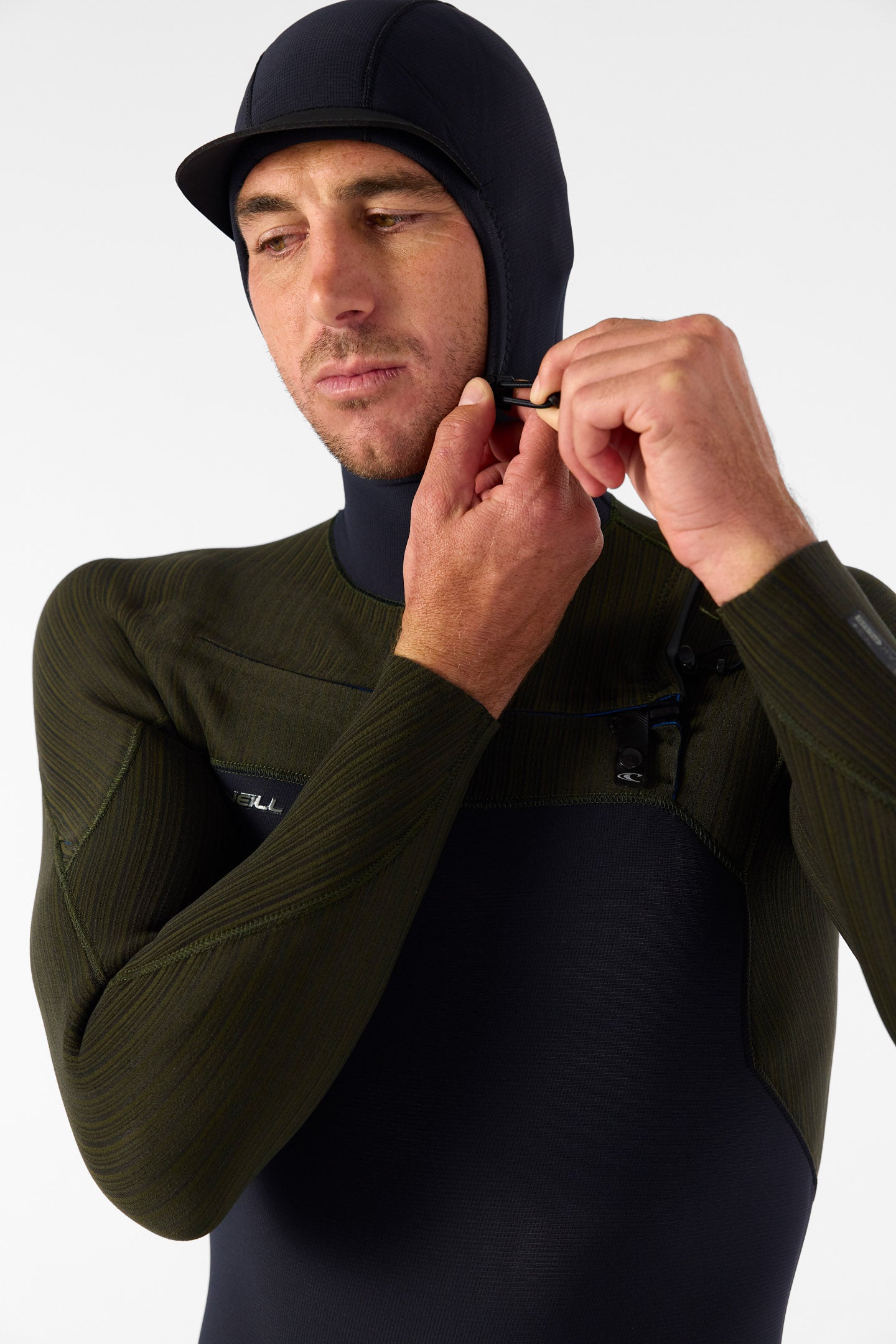 Hyperfreak 4/3+MM Chest Zip Full W/Hood - Blk/Ranger | O'Neill