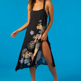 Miranda Macaw Tropical Midi Cover-Up Dress