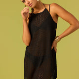 Mona Mini Crochet Lace Cover-Up Dress