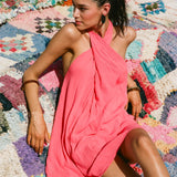 Naima Solid Halter Dress