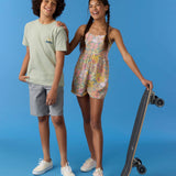 Girl's Dorrie Janis Floral Romper