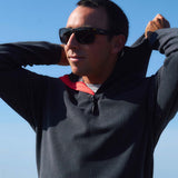 TRVLR Hooded Quarter Zip Long Sleeve Pullover