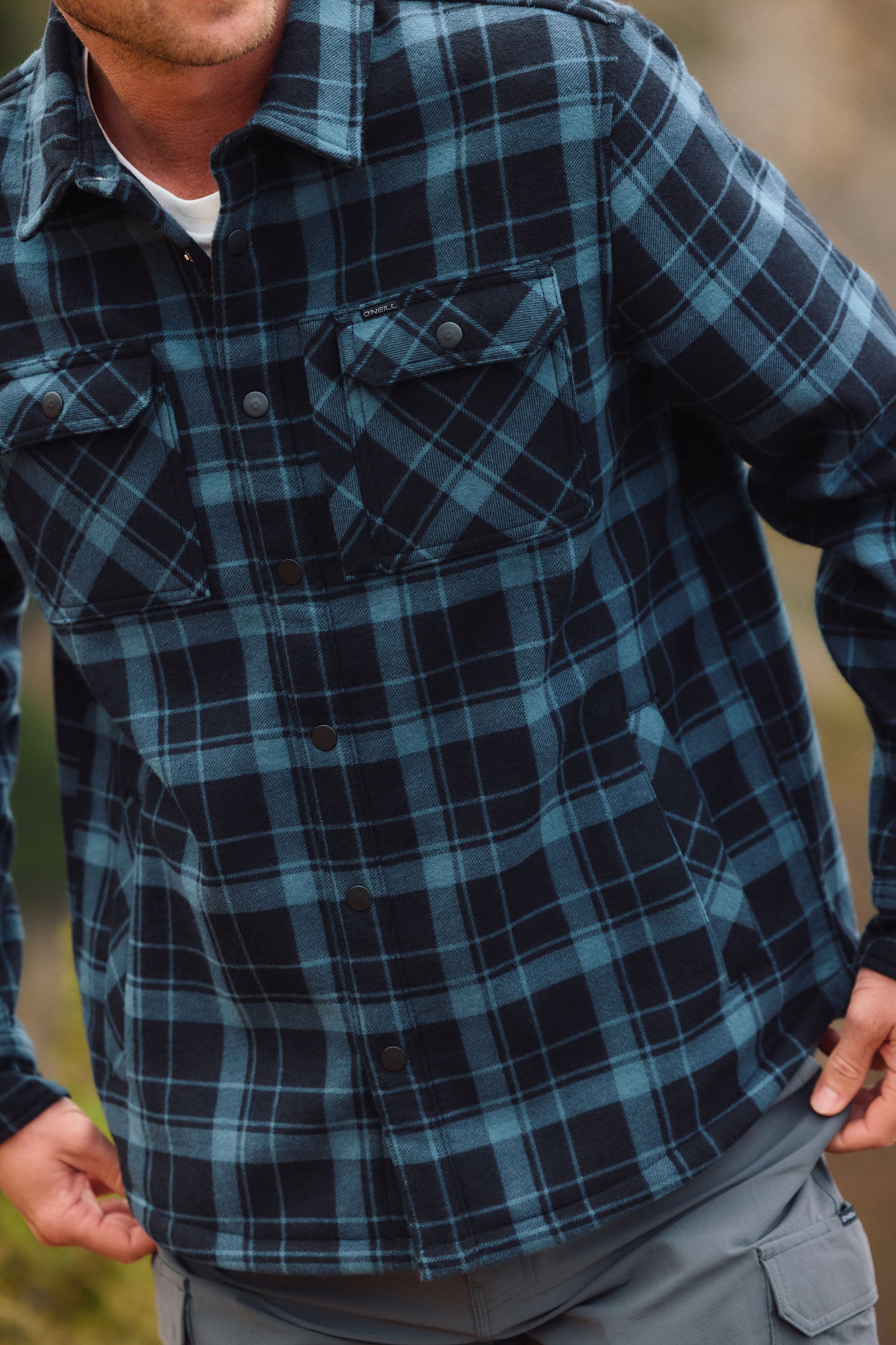 TRVLR Micro High Pile Lined Flannel Long Sleeve Shirt - O'Neill