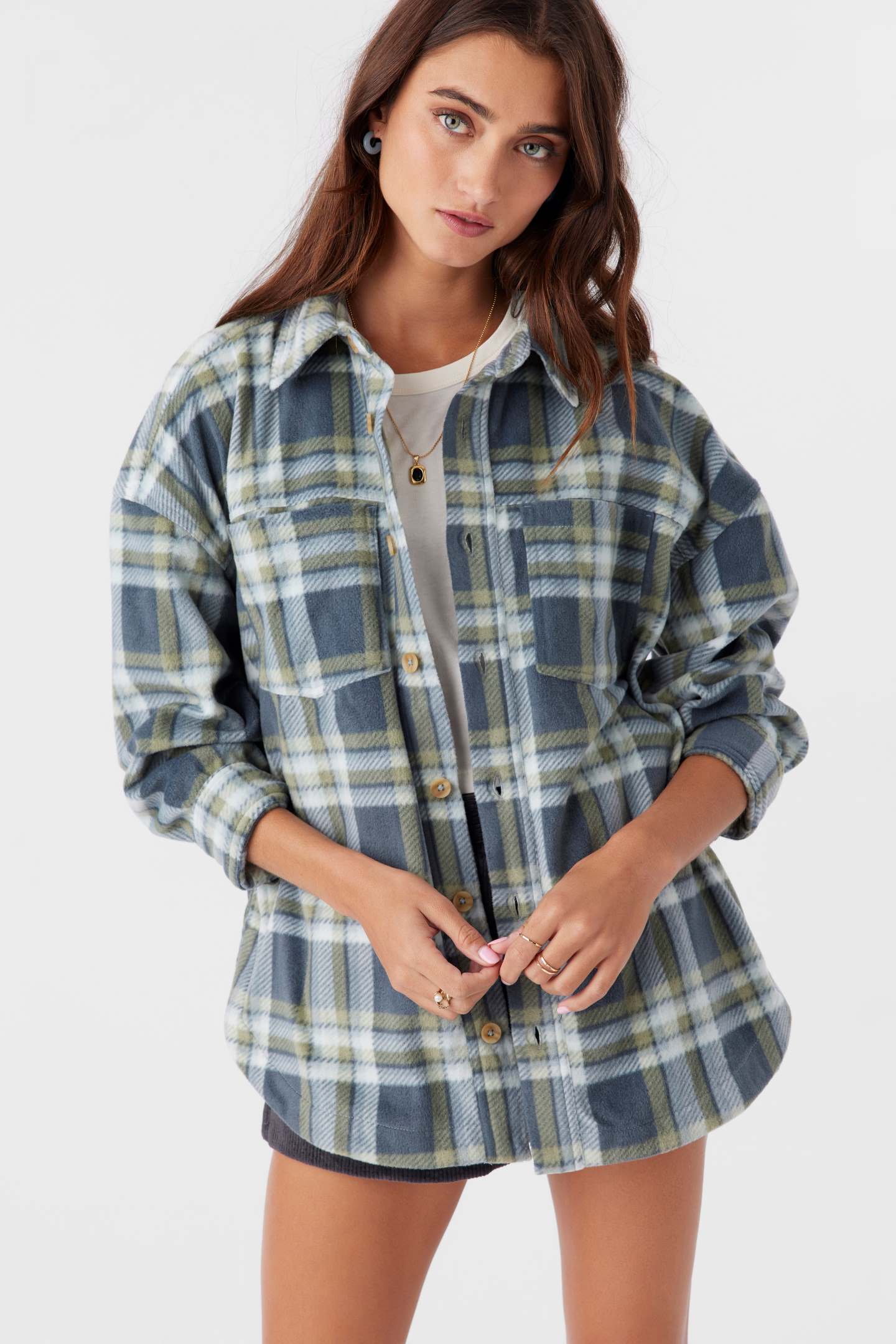 Rune Long Sleeve Top Silver Blue O'Neill