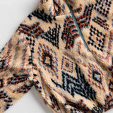 Kacey Palmer Print High Pile Fleece Pullover