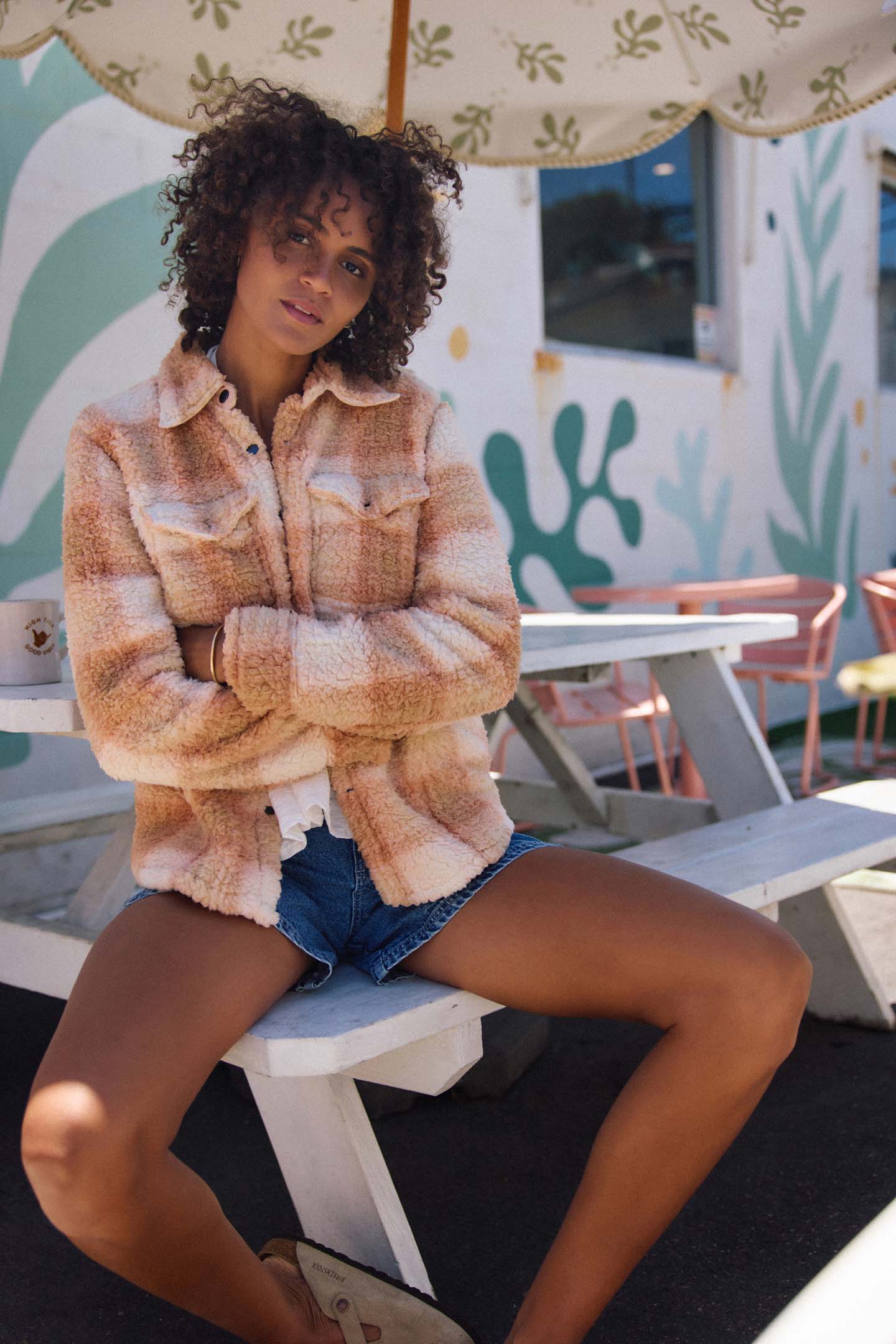 Zuma High Pile Jacket - Peach Light | O'Neill