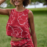 Athena Floral Top - Lifeguard Red | O'Neill