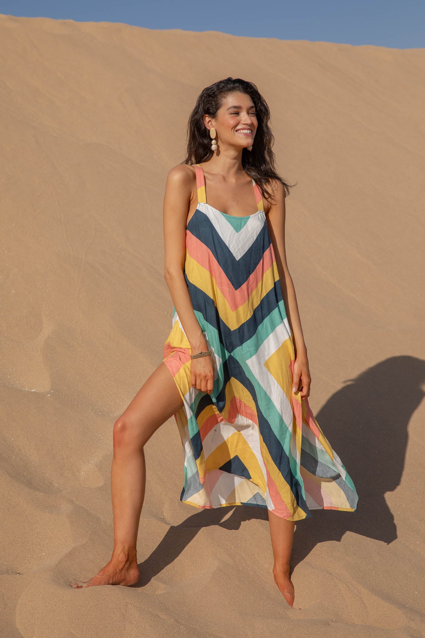 MIRANDA MIDI COVER-UP DRESS