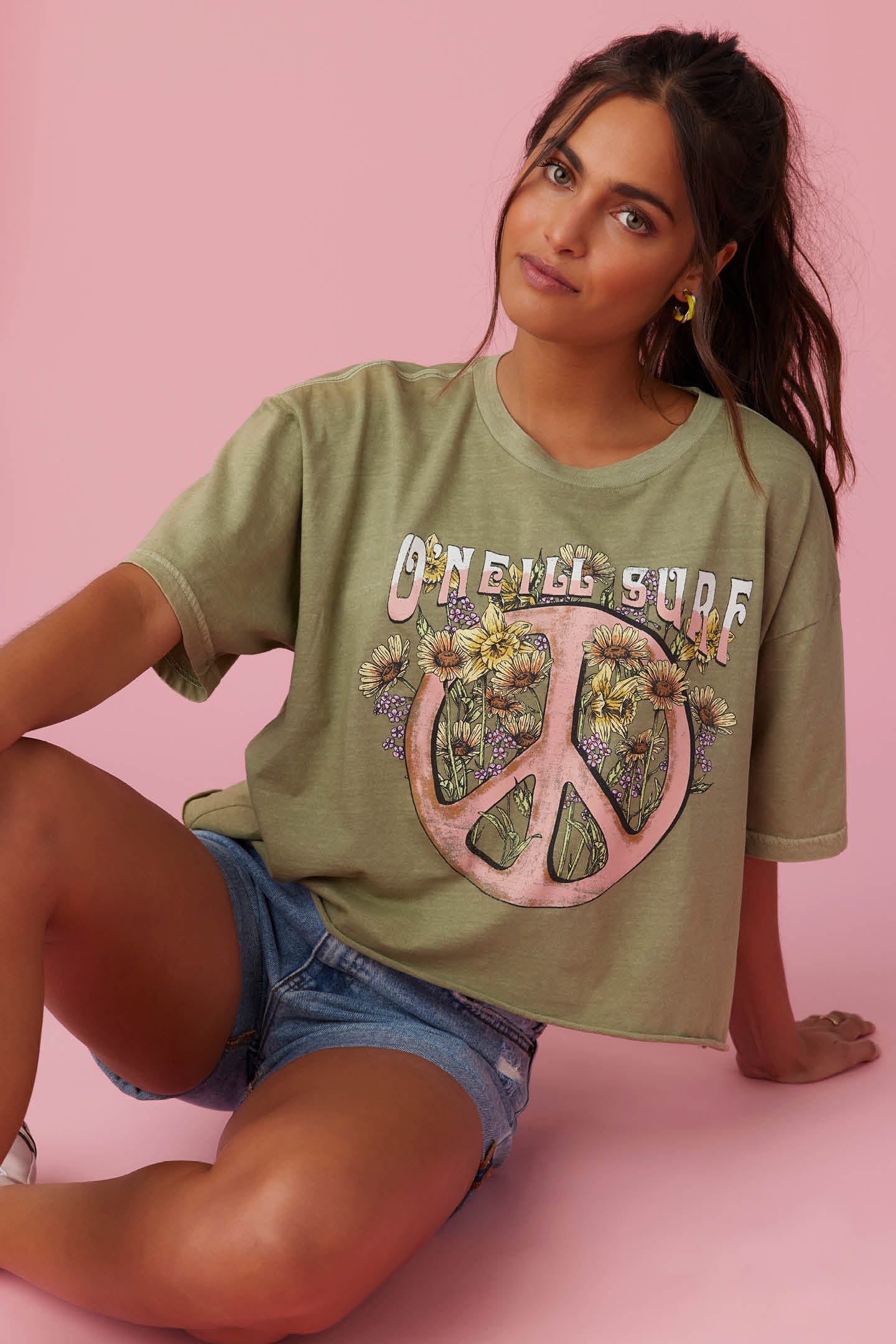 PEACE FLOWER TEE