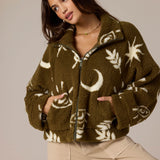 Rori High Pile Fleece Cropped Jacket