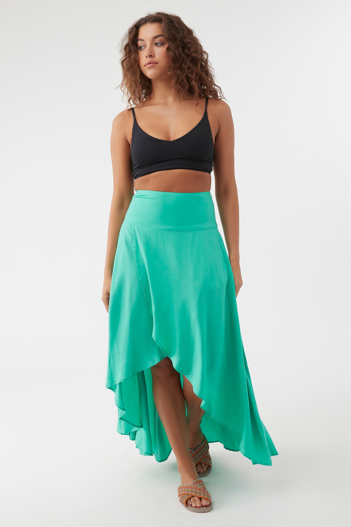 AMBROSIO HIGH-LOW MAXI SKIRT