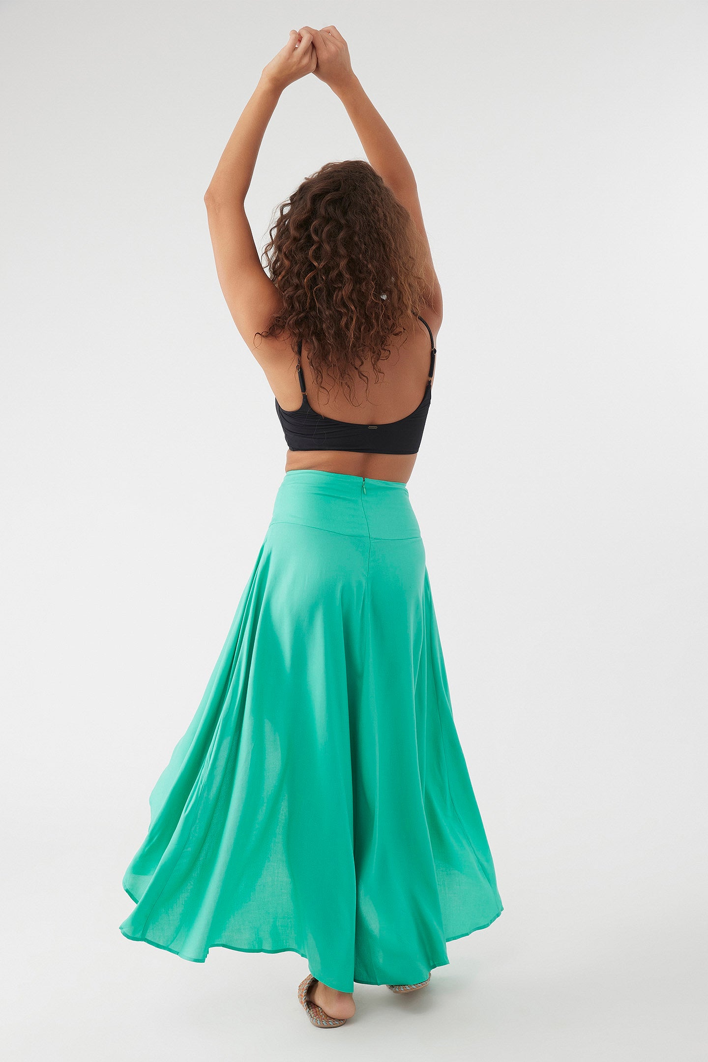 AMBROSIO HIGH-LOW MAXI SKIRT